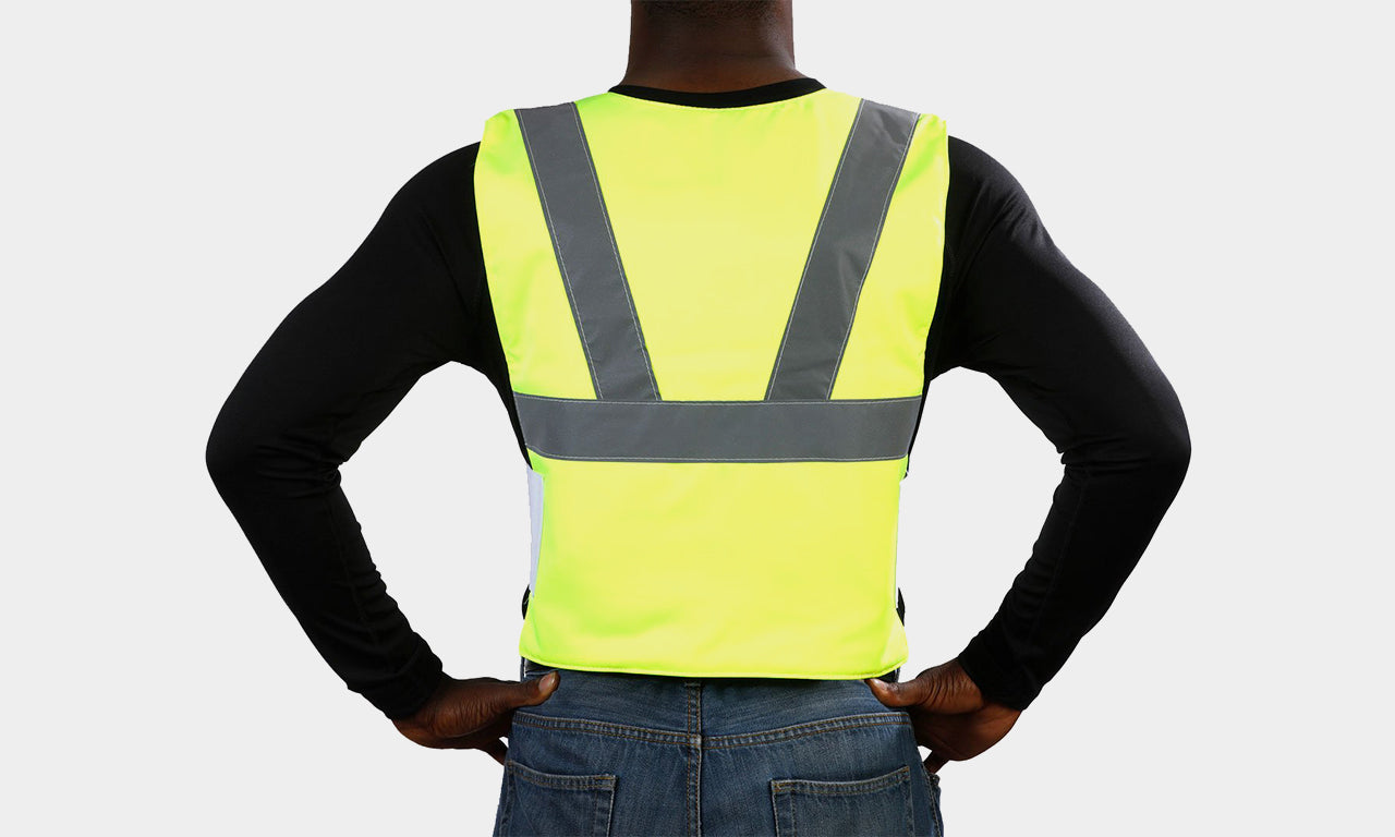 High-Visibility Cooling Vest with Set of 8 Cool Packs - Maintains 59 Degrees for up to 2.5 Hours
