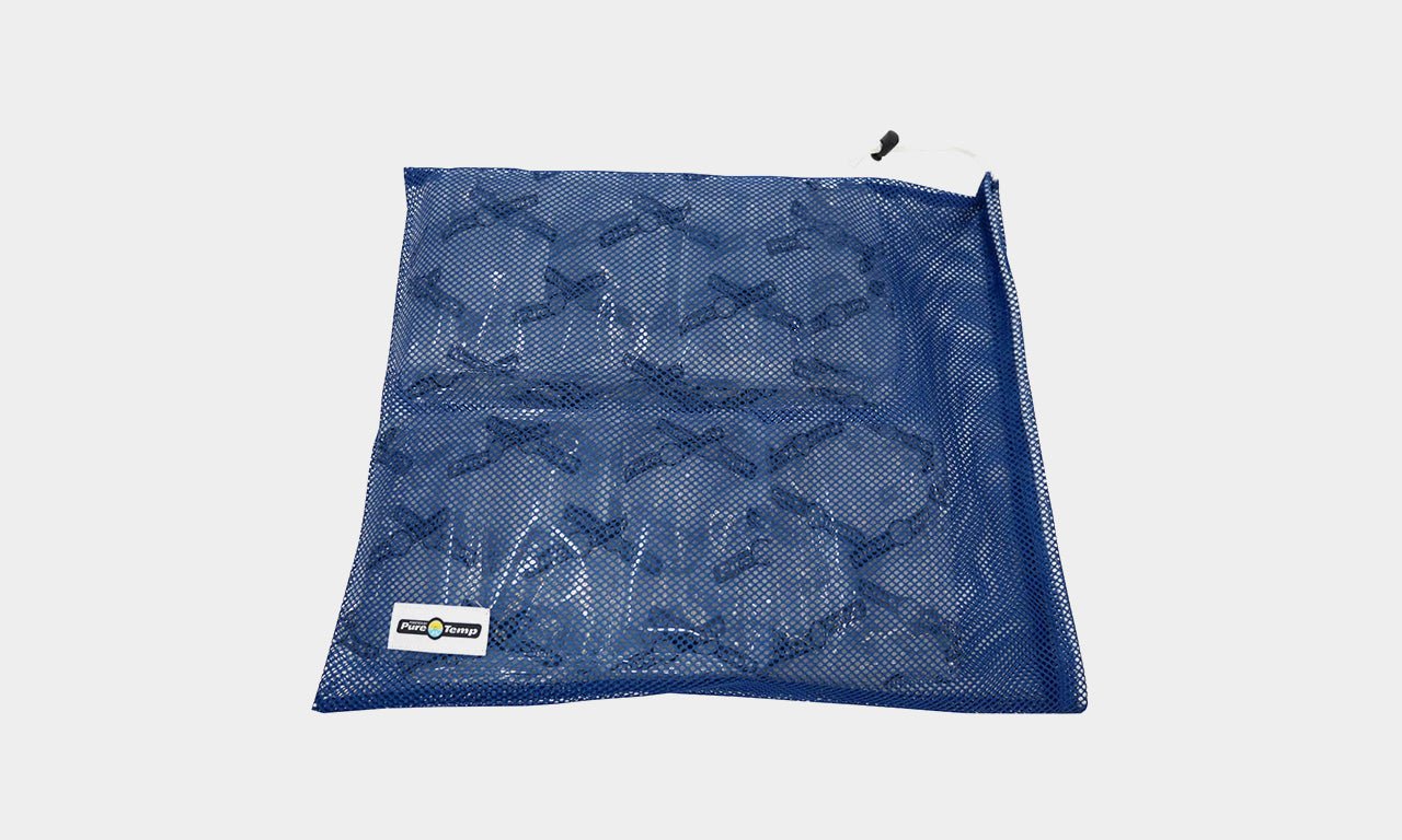 Mesh Bag with GlacierPacks inside