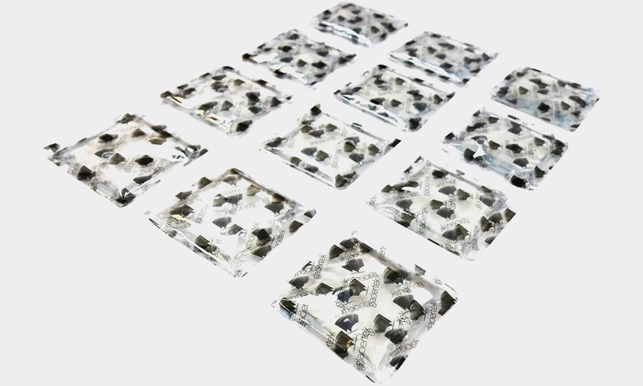 Glacier Tek Spare Cooling Pack Set for Flex Vest, Set of 12 Cooling Packs - Recharges in 30 Minutes, Maintains 59 Degrees for up to 2.5 Hours