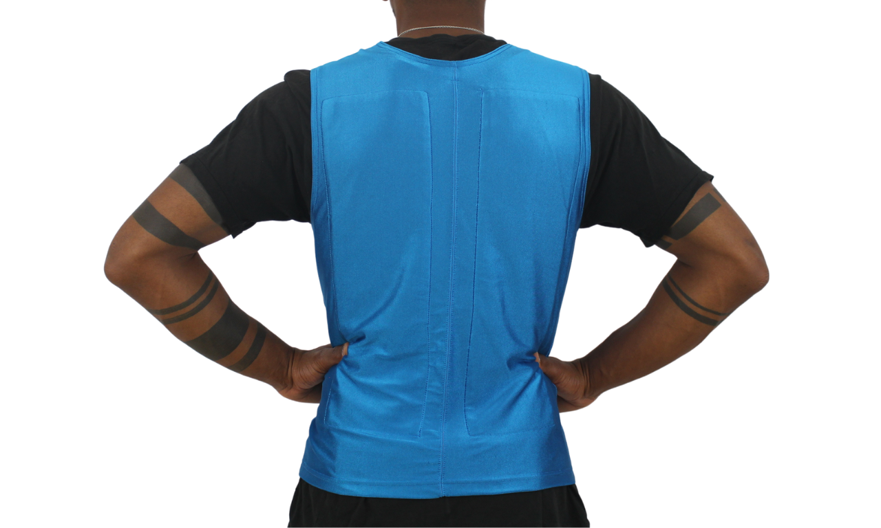 Flex Cool Vest, includes set of 12 Cooling Packs - Recharges in 30 minutes, Maintains 59 degrees for up to 2.5 Hours