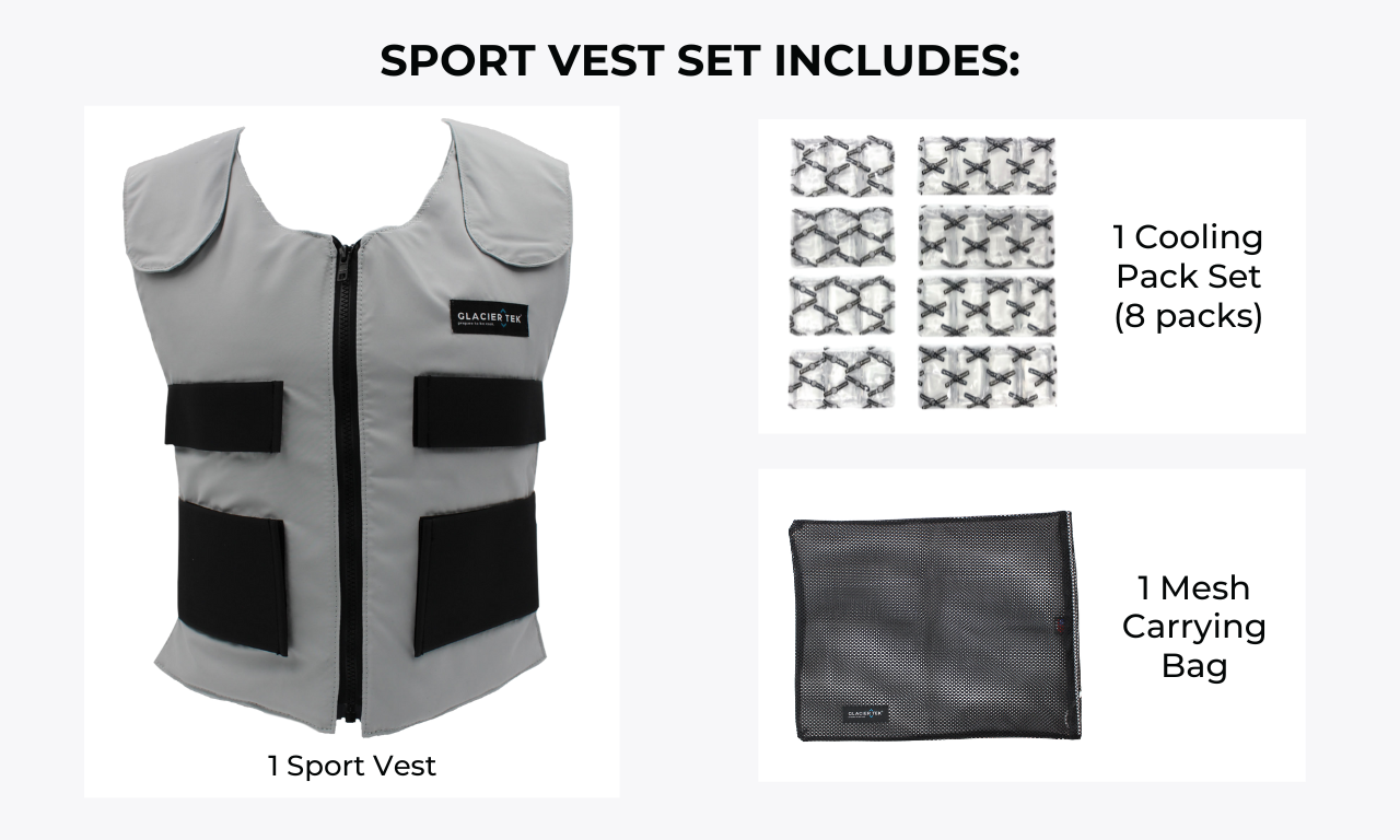 Sports Cooling Vest Set